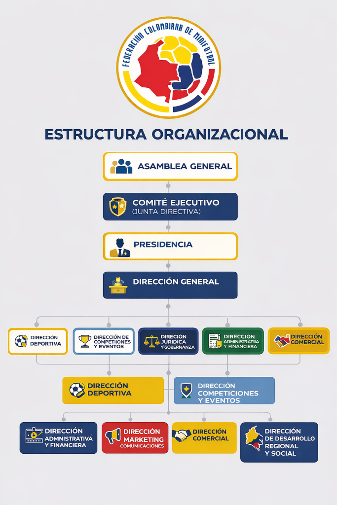 estructura organizacional federación